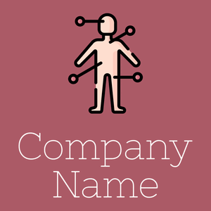 Endocrine system logo on a Coral Tree background - Hospital & Farmácia