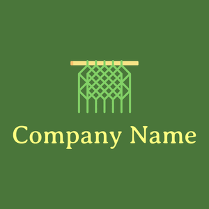 Macrame logo on a Fern Green background - Entretenimento & Artes