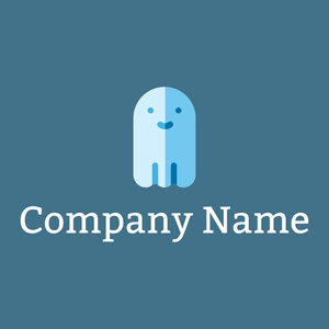Ghost logo on a Jelly Bean background - Abstracto