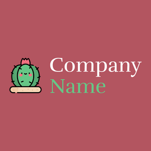 Cactus logo on a Blush background - Abstrakt