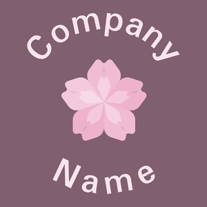 Cherry blossom logo on a Light Wood background - Bloemist