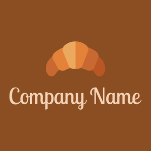 Croissant logo on a Afghan Tan background - Alimentos & Bebidas
