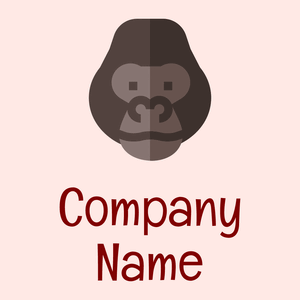 Gorilla logo on a Misty Rose background - Tiere & Haustiere