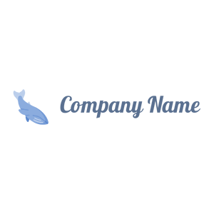 Jordy Blue Blue whale on a White background - Abstracto