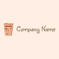 3D Cork logo on a Seashell background - Abstrait