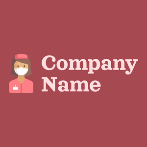 Nurse logo on a Apple Blossom background - Médicale & Pharmaceutique