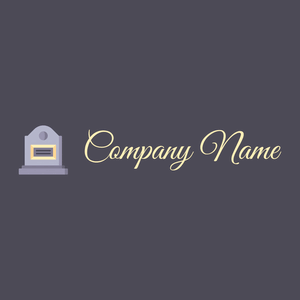 Headstone logo on a Gun Powder background - Architettura