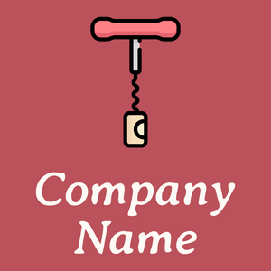 Corkscrew logo on a Blush background - Abstrato