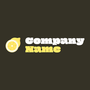 Lemon logo on a Graphite background - Alimentos & Bebidas