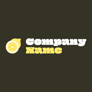 Lemon logo on a Graphite background - Eten & Drinken