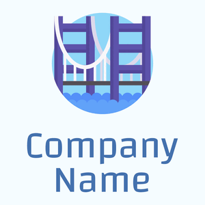 Tsing ma bridge logo on a Alice Blue background - Politics