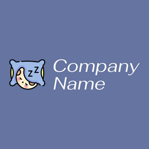 Sleeping logo on a Waikawa Grey background - Abstracto
