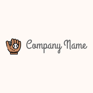 Baseball glove logo on a Seashell background - Limpieza & Mantenimiento