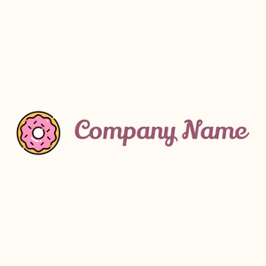Carnation Pink Donut on a Floral White background - Alimentos & Bebidas