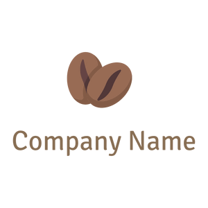 Dark Tan Coffee beans on a White background - Essen & Trinken