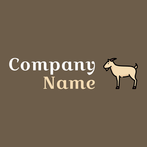 Goat logo on a Domino background - Dieren/huisdieren