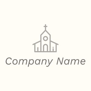 Church on a Floral White background - Architektur