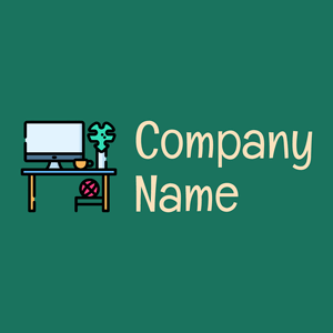 Work table logo on a Blue Stone background - Negócios & Consultoria
