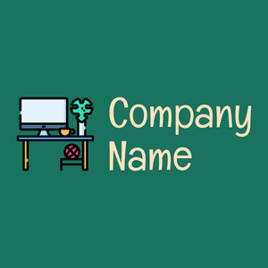 Work table logo on a Blue Stone background - Zakelijk & Consulting