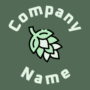 Hop logo on a Mineral Green background - Food & Drink