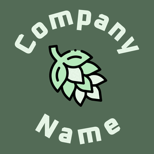 Hop logo on a Mineral Green background - Alimentos & Bebidas