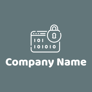 Padlock logo on a Blue Bayoux background - Internet