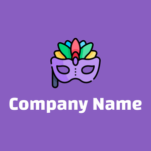 Mask logo on a Lilac Bush background - Abstracto