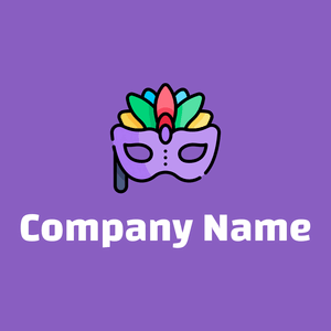 Mask logo on a Lilac Bush background - Abstrait