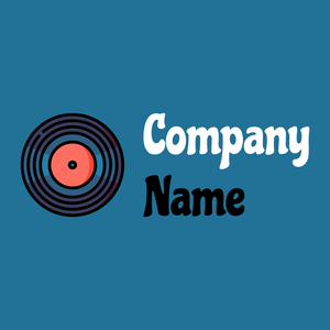 Vinyl record logo on a Allports background - Arte & Entretenimiento