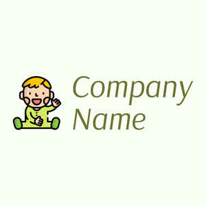 Baby boy logo on a Ivory background - Niños & Guardería