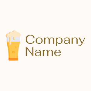 Beer logo on a Seashell background - Alimentos & Bebidas