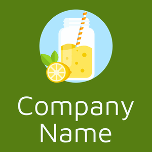 Lemonade logo on a Olive Drab background - Essen & Trinken