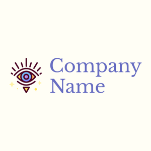 Eye logo on a Ivory background - Abstract