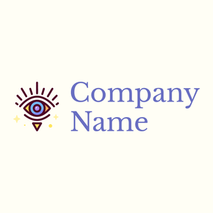 Eye logo on a Ivory background - Abstrait