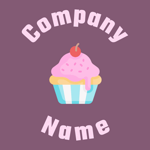 Cotton Candy Cupcake on a Trendy Pink background - Food & Drink