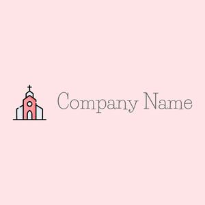 Church on a Misty Rose background - Religión