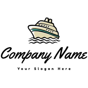 cruise boat drawing logo - Automotive & Vehicle