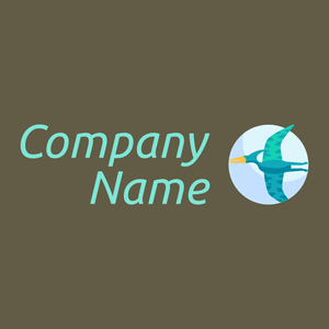 Pterosaur logo on a Judge Grey background - Dieren/huisdieren