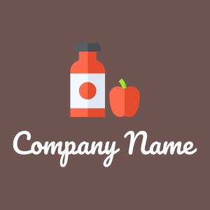 Apple juice logo on a Buccaneer background - Alimentos & Bebidas