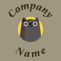 Cat on a Grey Olive background - Animaux & Animaux de compagnie