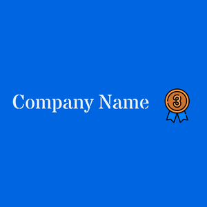 Medal logo on a Navy Blue background - Domaine sportif