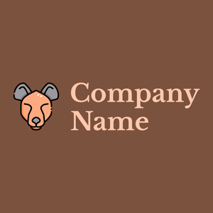 Hyena logo on a Old Copper background - Animales & Animales de compañía