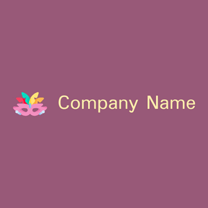 Tea Rose Mask on a Mauve Taupe background - Arte & Intrattenimento