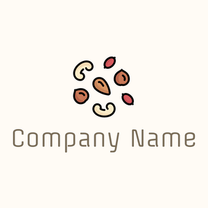 Nuts on a Floral White background - Cibo & Bevande