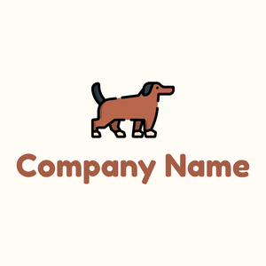 Dog on a Floral White background - Muebles de casa