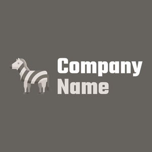 Zebra logo on a Storm Dust background - Animales & Animales de compañía
