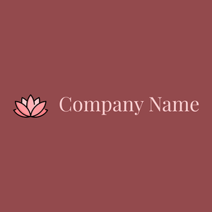 Lotus logo on a Copper Rust background - Floral