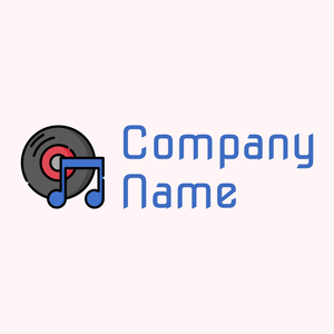 Vinyl logo on a Snow background - Abstracto