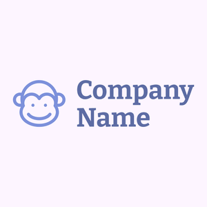 Monkey logo on a Magnolia background - Animali & Cuccioli