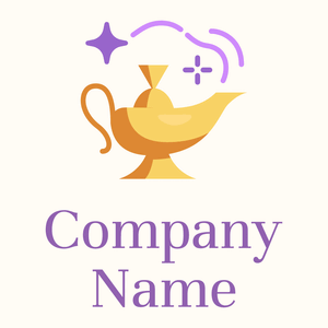Lamp logo on a Floral White background - Divertissement & Arts